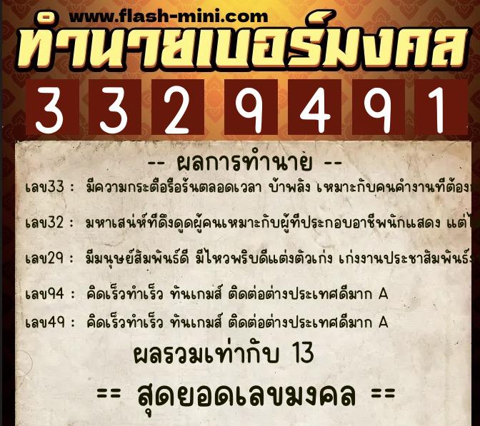 ทำนายเบอร์มงคล 0XX-3329491 ทำนายเบอร์มงคล หมายเลข 087-332949 ทำนายเบอร์มงคล 0XX-3329491 ทำนายเบอร์มงคล หมายเลข 087-332949