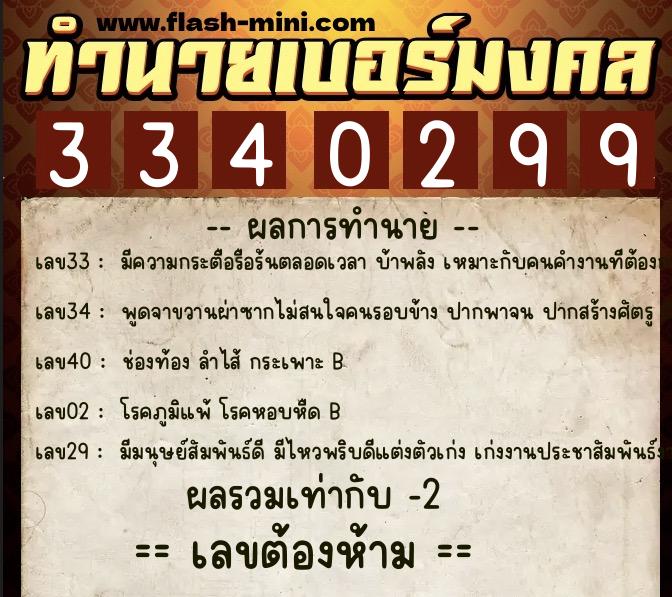 ทำนายเบอร์มงคล 0XX-3340299 ทำนายเบอร์มงคล หมายเลข 066-334029 ทำนายเบอร์มงคล 0XX-3340299 ทำนายเบอร์มงคล หมายเลข 066-334029