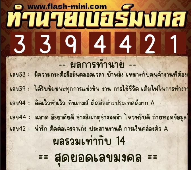 ทำนายเบอร์มงคล 0XX-3394421 ทำนายเบอร์มงคล หมายเลข 083-339442 ทำนายเบอร์มงคล 0XX-3394421 ทำนายเบอร์มงคล หมายเลข 083-339442