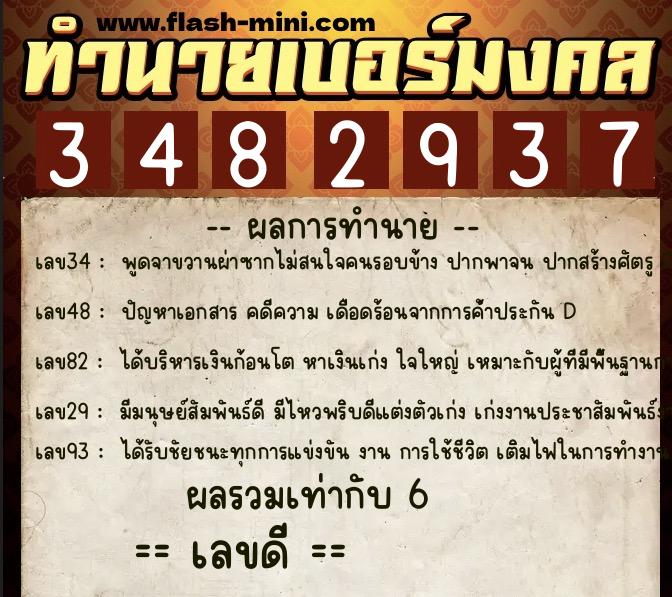 ทำนายเบอร์มงคล 0XX-3482937 ทำนายเบอร์มงคล หมายเลข 095-348293 ทำนายเบอร์มงคล 0XX-3482937 ทำนายเบอร์มงคล หมายเลข 095-348293