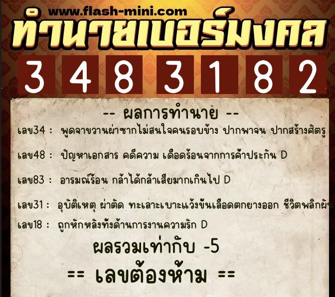 ทำนายเบอร์มงคล 0XX-3483182 ทำนายเบอร์มงคล หมายเลข 083-348318 ทำนายเบอร์มงคล 0XX-3483182 ทำนายเบอร์มงคล หมายเลข 083-348318