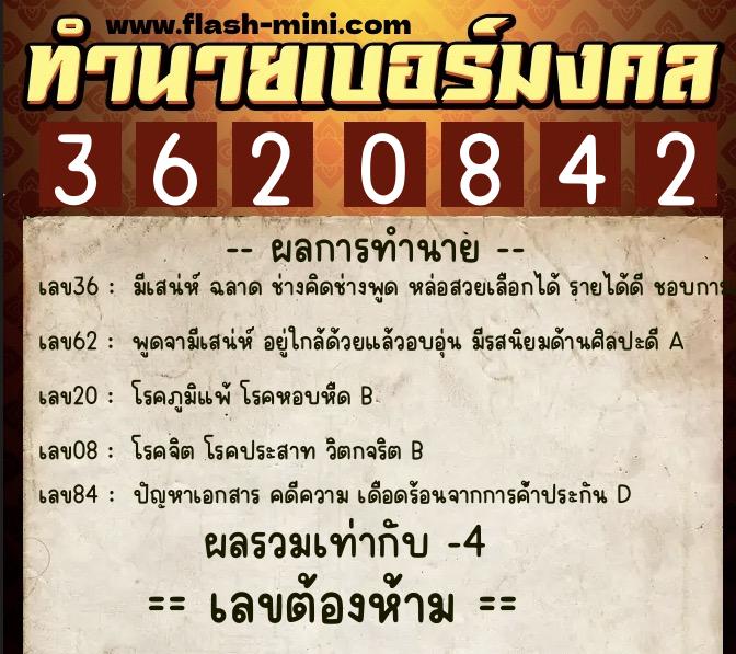 ทำนายเบอร์มงคล 0XX-3620842 ทำนายเบอร์มงคล หมายเลข 088-362084 ทำนายเบอร์มงคล 0XX-3620842 ทำนายเบอร์มงคล หมายเลข 088-362084