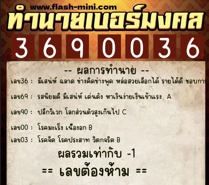ทำนายเบอร์มงคล 0XX-3690036 ทำนายเบอร์มงคล หมายเลข 083-369003 ทำนายเบอร์มงคล 0XX-3690036 ทำนายเบอร์มงคล หมายเลข 083-369003