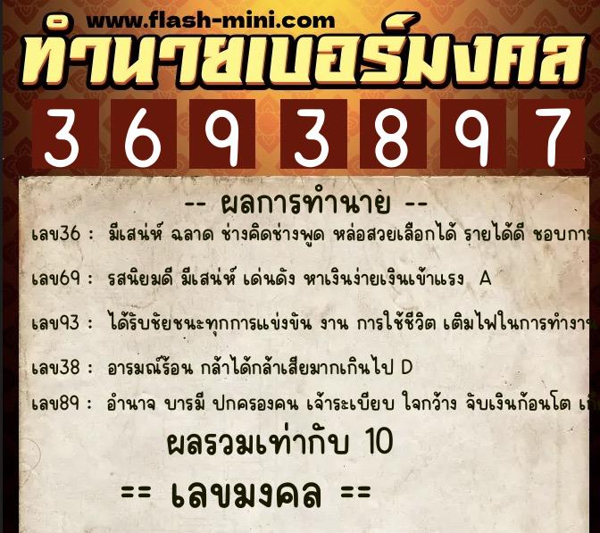 ทำนายเบอร์มงคล 0XX-3693897 ทำนายเบอร์มงคล หมายเลข 066-369389 ทำนายเบอร์มงคล 0XX-3693897 ทำนายเบอร์มงคล หมายเลข 066-369389