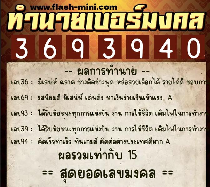 ทำนายเบอร์มงคล 0XX-3693940 ทำนายเบอร์มงคล หมายเลข 061-369394 ทำนายเบอร์มงคล 0XX-3693940 ทำนายเบอร์มงคล หมายเลข 061-369394