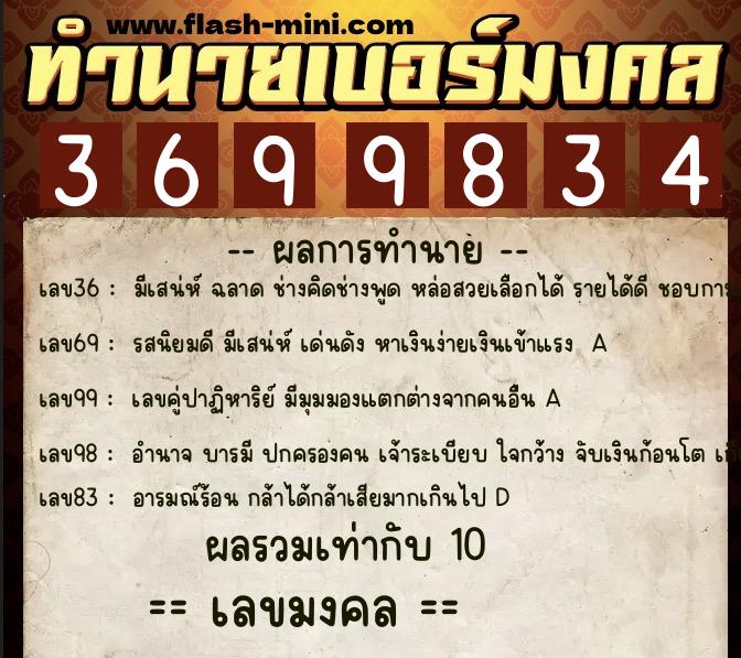 ทำนายเบอร์มงคล 0XX-3699834 ทำนายเบอร์มงคล หมายเลข 099-369983 ทำนายเบอร์มงคล 0XX-3699834 ทำนายเบอร์มงคล หมายเลข 099-369983