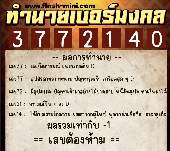ทำนายเบอร์มงคล 0XX-3772140 ทำนายเบอร์มงคล หมายเลข 093-377214 ทำนายเบอร์มงคล 0XX-3772140 ทำนายเบอร์มงคล หมายเลข 093-377214