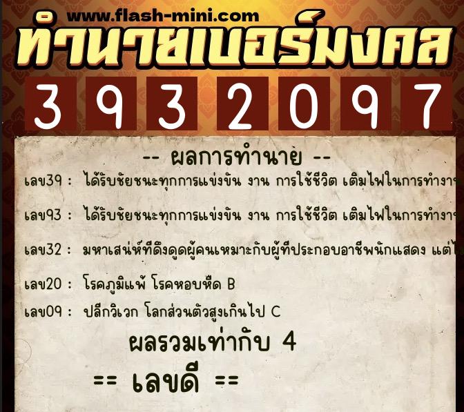 ทำนายเบอร์มงคล 0XX-3932097 ทำนายเบอร์มงคล หมายเลข 096-393209 ทำนายเบอร์มงคล 0XX-3932097 ทำนายเบอร์มงคล หมายเลข 096-393209