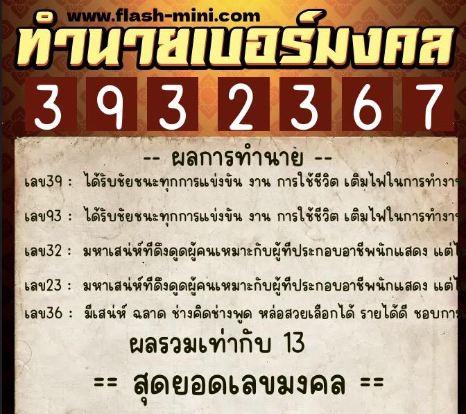ทำนายเบอร์มงคล 0XX-3932367 ทำนายเบอร์มงคล หมายเลข 089-393236 ทำนายเบอร์มงคล 0XX-3932367 ทำนายเบอร์มงคล หมายเลข 089-393236