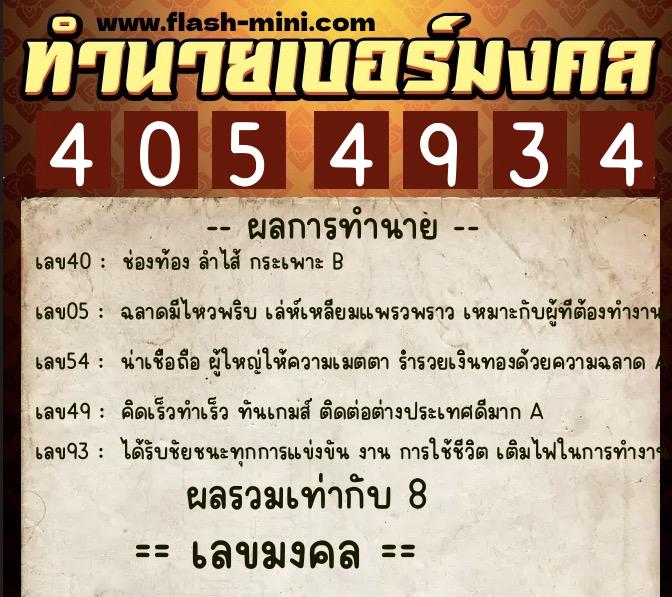 ทำนายเบอร์มงคล 0XX-4054934 ทำนายเบอร์มงคล หมายเลข 085-405493 ทำนายเบอร์มงคล 0XX-4054934 ทำนายเบอร์มงคล หมายเลข 085-405493