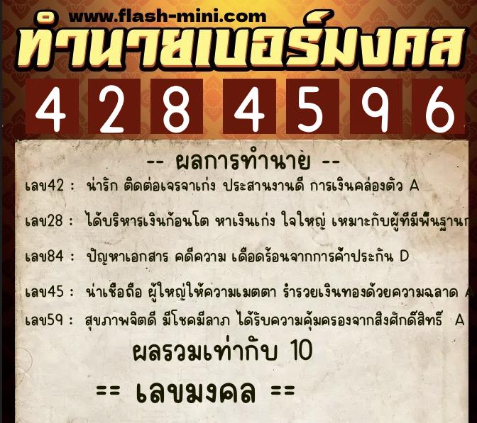 ทำนายเบอร์มงคล 0XX-4284596 ทำนายเบอร์มงคล หมายเลข 062-428459 ทำนายเบอร์มงคล 0XX-4284596 ทำนายเบอร์มงคล หมายเลข 062-428459