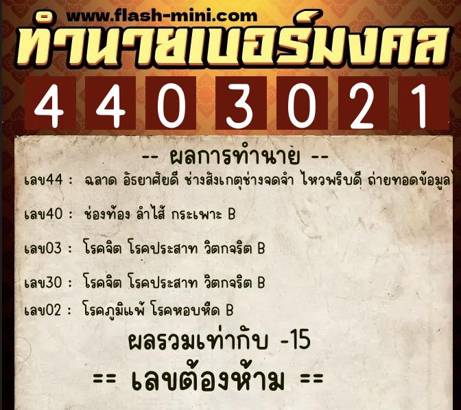 ทำนายเบอร์มงคล 0XX-4403021 ทำนายเบอร์มงคล หมายเลข 091-440302 ทำนายเบอร์มงคล 0XX-4403021 ทำนายเบอร์มงคล หมายเลข 091-440302