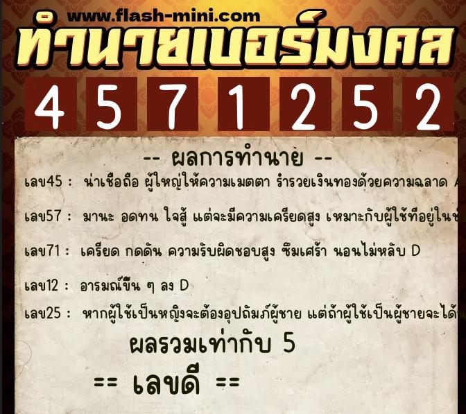 ทำนายเบอร์มงคล 0XX-4571252 ทำนายเบอร์มงคล หมายเลข 084-457125 ทำนายเบอร์มงคล 0XX-4571252 ทำนายเบอร์มงคล หมายเลข 084-457125