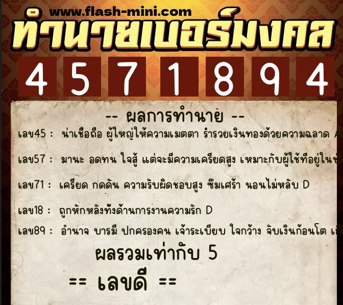 ทำนายเบอร์มงคล 0XX-4571894 ทำนายเบอร์มงคล หมายเลข 083-457189 ทำนายเบอร์มงคล 0XX-4571894 ทำนายเบอร์มงคล หมายเลข 083-457189