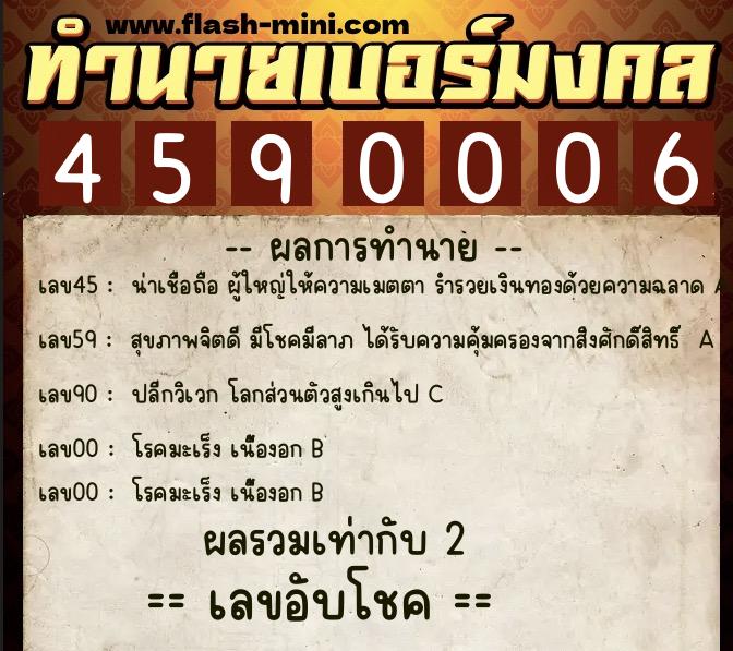 ทำนายเบอร์มงคล 0XX-4590006 ทำนายเบอร์มงคล หมายเลข 089-459000 ทำนายเบอร์มงคล 0XX-4590006 ทำนายเบอร์มงคล หมายเลข 089-459000