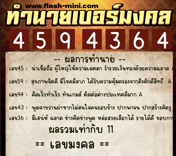 ทำนายเบอร์มงคล 0XX-4594364 ทำนายเบอร์มงคล หมายเลข 089-459436 ทำนายเบอร์มงคล 0XX-4594364 ทำนายเบอร์มงคล หมายเลข 089-459436