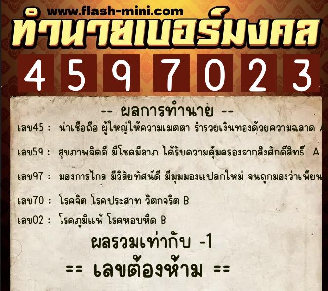 ทำนายเบอร์มงคล 0XX-4597023 ทำนายเบอร์มงคล หมายเลข 086-459702 ทำนายเบอร์มงคล 0XX-4597023 ทำนายเบอร์มงคล หมายเลข 086-459702
