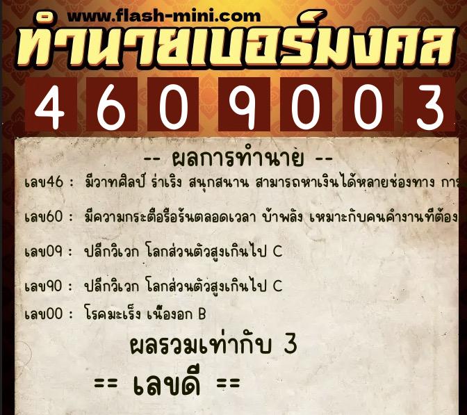 ทำนายเบอร์มงคล 0XX-4609003 ทำนายเบอร์มงคล หมายเลข 096-460900 ทำนายเบอร์มงคล 0XX-4609003 ทำนายเบอร์มงคล หมายเลข 096-460900