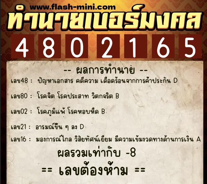 ทำนายเบอร์มงคล 0XX-4802165 ทำนายเบอร์มงคล หมายเลข 098-480216 ทำนายเบอร์มงคล 0XX-4802165 ทำนายเบอร์มงคล หมายเลข 098-480216