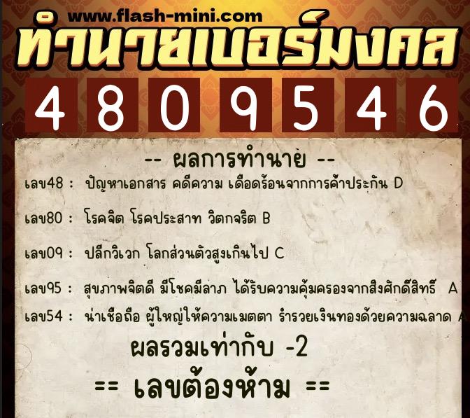 ทำนายเบอร์มงคล 0XX-4809546 ทำนายเบอร์มงคล หมายเลข 064-480954 ทำนายเบอร์มงคล 0XX-4809546 ทำนายเบอร์มงคล หมายเลข 064-480954