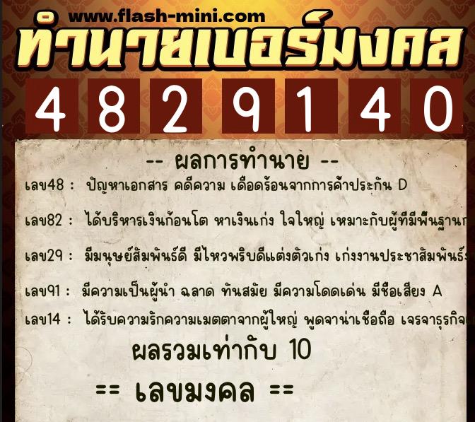 ทำนายเบอร์มงคล 0XX-4829140 ทำนายเบอร์มงคล หมายเลข 089-482914 ทำนายเบอร์มงคล 0XX-4829140 ทำนายเบอร์มงคล หมายเลข 089-482914