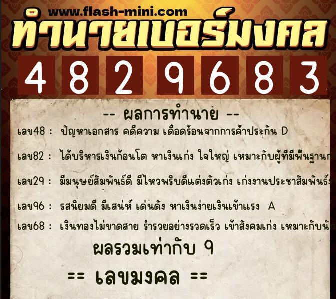 ทำนายเบอร์มงคล 0XX-4829683 ทำนายเบอร์มงคล หมายเลข 066-482968 ทำนายเบอร์มงคล 0XX-4829683 ทำนายเบอร์มงคล หมายเลข 066-482968