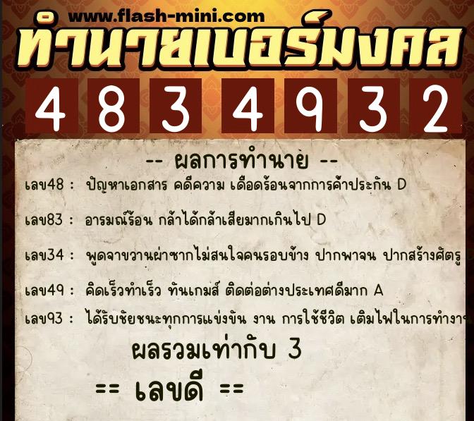 ทำนายเบอร์มงคล 0XX-4834932 ทำนายเบอร์มงคล หมายเลข 083-483493 ทำนายเบอร์มงคล 0XX-4834932 ทำนายเบอร์มงคล หมายเลข 083-483493