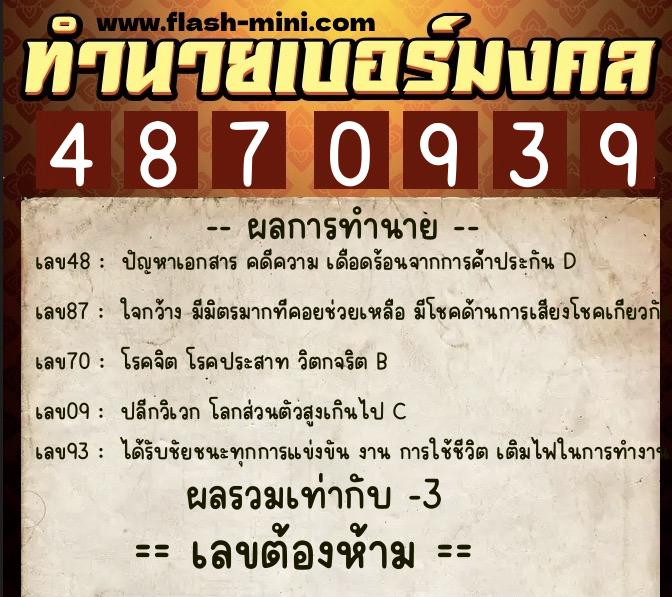 ทำนายเบอร์มงคล 0XX-4870939 ทำนายเบอร์มงคล หมายเลข 062-487093 ทำนายเบอร์มงคล 0XX-4870939 ทำนายเบอร์มงคล หมายเลข 062-487093