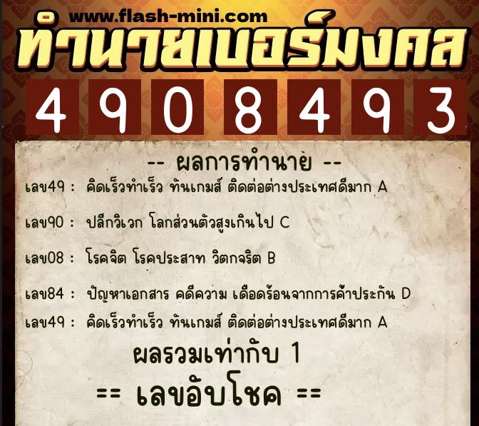ทำนายเบอร์มงคล 0XX-4908493 ทำนายเบอร์มงคล หมายเลข 083-490849 ทำนายเบอร์มงคล 0XX-4908493 ทำนายเบอร์มงคล หมายเลข 083-490849