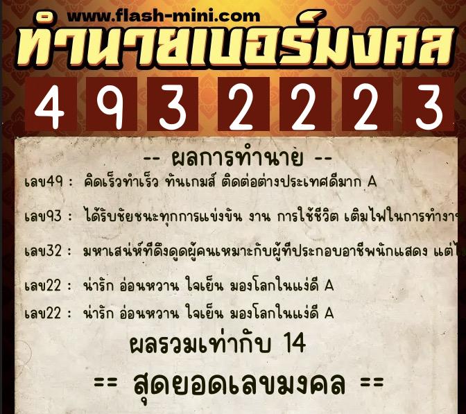 ทำนายเบอร์มงคล 0XX-4932223 ทำนายเบอร์มงคล หมายเลข 089-493222 ทำนายเบอร์มงคล 0XX-4932223 ทำนายเบอร์มงคล หมายเลข 089-493222