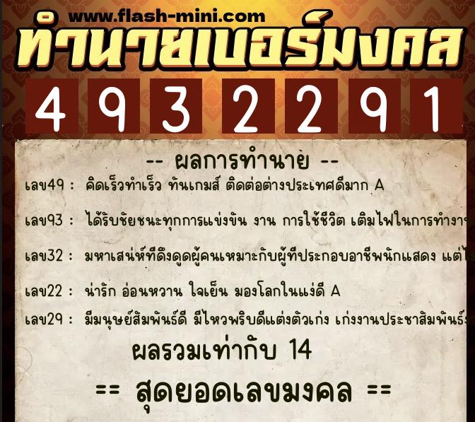 ทำนายเบอร์มงคล 0XX-4932291 ทำนายเบอร์มงคล หมายเลข 091-493229 ทำนายเบอร์มงคล 0XX-4932291 ทำนายเบอร์มงคล หมายเลข 091-493229