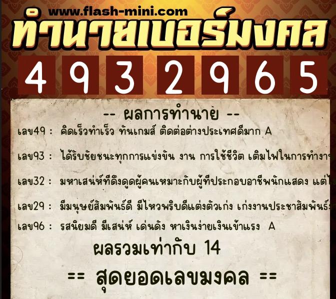 ทำนายเบอร์มงคล 0XX-4932965 ทำนายเบอร์มงคล หมายเลข 099-493296 ทำนายเบอร์มงคล 0XX-4932965 ทำนายเบอร์มงคล หมายเลข 099-493296