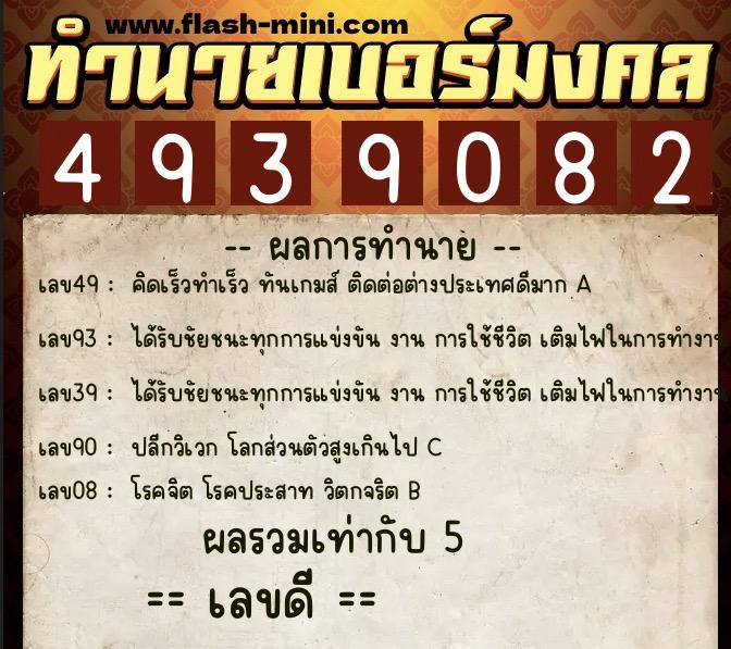 ทำนายเบอร์มงคล 0XX-4939082 ทำนายเบอร์มงคล หมายเลข 095-493908 ทำนายเบอร์มงคล 0XX-4939082 ทำนายเบอร์มงคล หมายเลข 095-493908