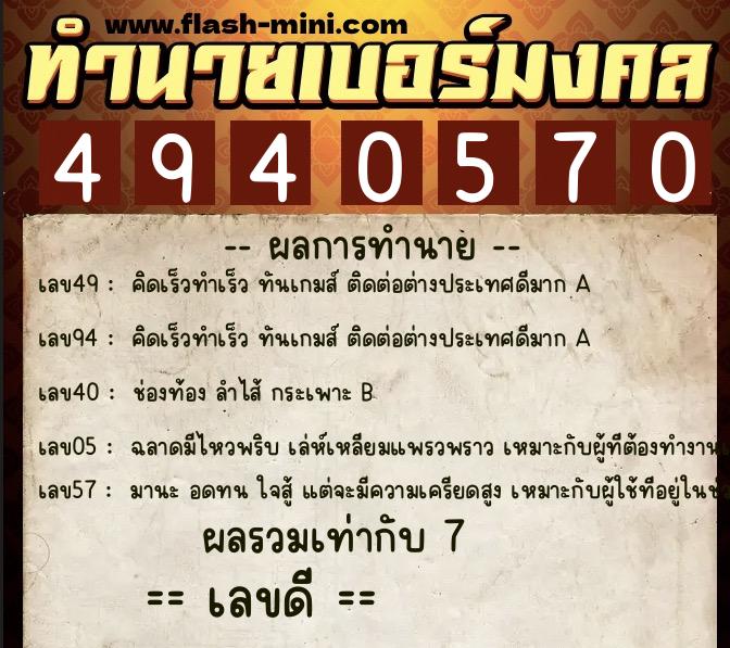 ทำนายเบอร์มงคล 0XX-4940570 ทำนายเบอร์มงคล หมายเลข 082-494057 ทำนายเบอร์มงคล 0XX-4940570 ทำนายเบอร์มงคล หมายเลข 082-494057