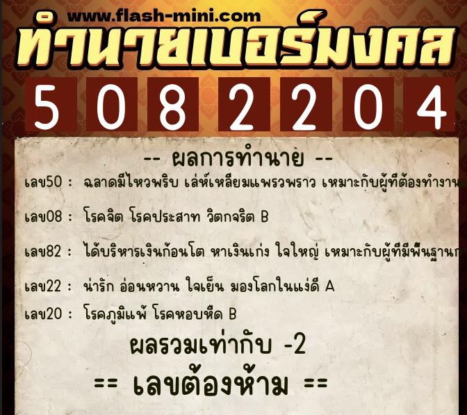 ทำนายเบอร์มงคล 0XX-5082204 ทำนายเบอร์มงคล หมายเลข 095-508220 ทำนายเบอร์มงคล 0XX-5082204 ทำนายเบอร์มงคล หมายเลข 095-508220