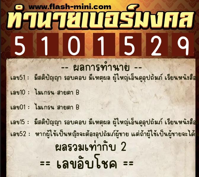 ทำนายเบอร์มงคล 0XX-5101529 ทำนายเบอร์มงคล หมายเลข 060-510152 ทำนายเบอร์มงคล 0XX-5101529 ทำนายเบอร์มงคล หมายเลข 060-510152