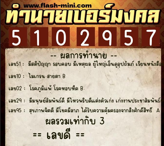ทำนายเบอร์มงคล 0XX-5102957 ทำนายเบอร์มงคล หมายเลข 084-510295 ทำนายเบอร์มงคล 0XX-5102957 ทำนายเบอร์มงคล หมายเลข 084-510295