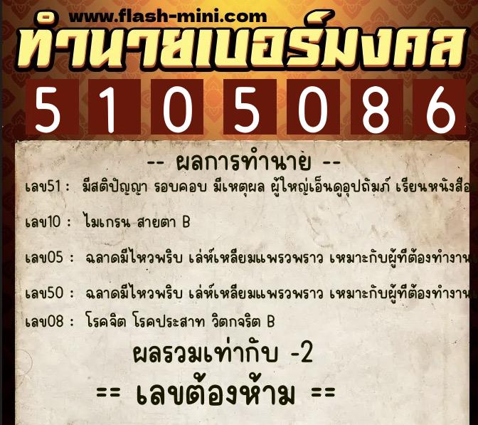 ทำนายเบอร์มงคล 0XX-5105086 ทำนายเบอร์มงคล หมายเลข 099-510508 ทำนายเบอร์มงคล 0XX-5105086 ทำนายเบอร์มงคล หมายเลข 099-510508