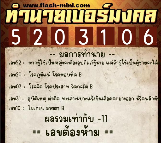ทำนายเบอร์มงคล 0XX-5203106 ทำนายเบอร์มงคล หมายเลข 093-520310 ทำนายเบอร์มงคล 0XX-5203106 ทำนายเบอร์มงคล หมายเลข 093-520310