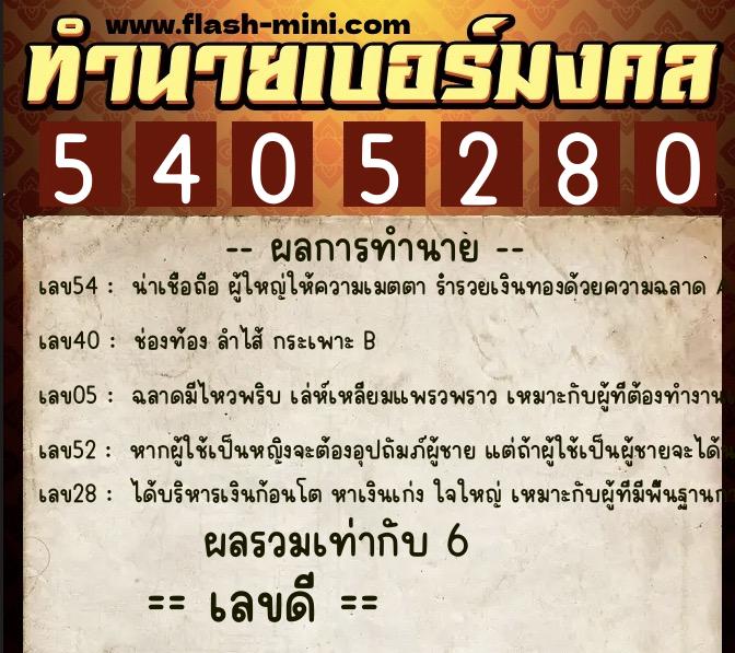ทำนายเบอร์มงคล 0XX-5405280 ทำนายเบอร์มงคล หมายเลข 099-540528 ทำนายเบอร์มงคล 0XX-5405280 ทำนายเบอร์มงคล หมายเลข 099-540528