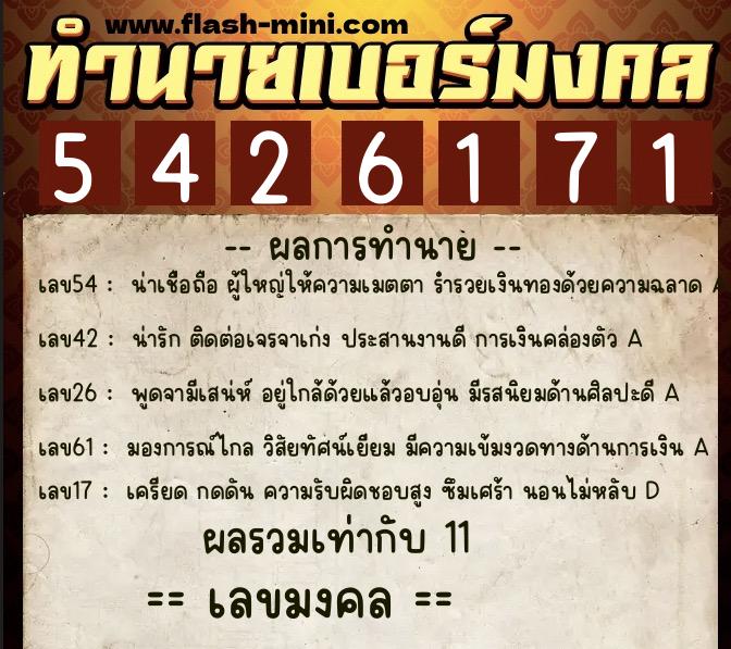 ทำนายเบอร์มงคล 0XX-5426171 ทำนายเบอร์มงคล หมายเลข 080-542617 ทำนายเบอร์มงคล 0XX-5426171 ทำนายเบอร์มงคล หมายเลข 080-542617