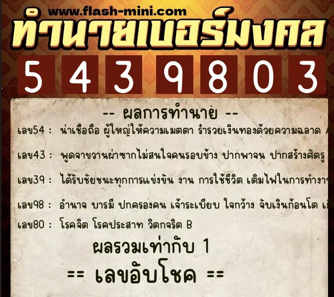 ทำนายเบอร์มงคล 0XX-5439803 ทำนายเบอร์มงคล หมายเลข 089-543980 ทำนายเบอร์มงคล 0XX-5439803 ทำนายเบอร์มงคล หมายเลข 089-543980