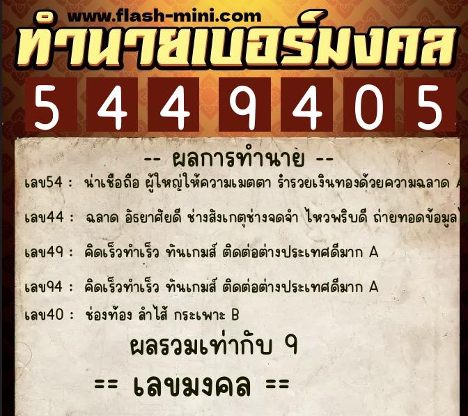 ทำนายเบอร์มงคล 0XX-5449405 ทำนายเบอร์มงคล หมายเลข 093-544940 ทำนายเบอร์มงคล 0XX-5449405 ทำนายเบอร์มงคล หมายเลข 093-544940