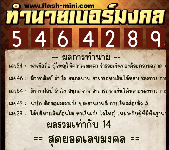 ทำนายเบอร์มงคล 0XX-5464289 ทำนายเบอร์มงคล หมายเลข 095-546428 ทำนายเบอร์มงคล 0XX-5464289 ทำนายเบอร์มงคล หมายเลข 095-546428