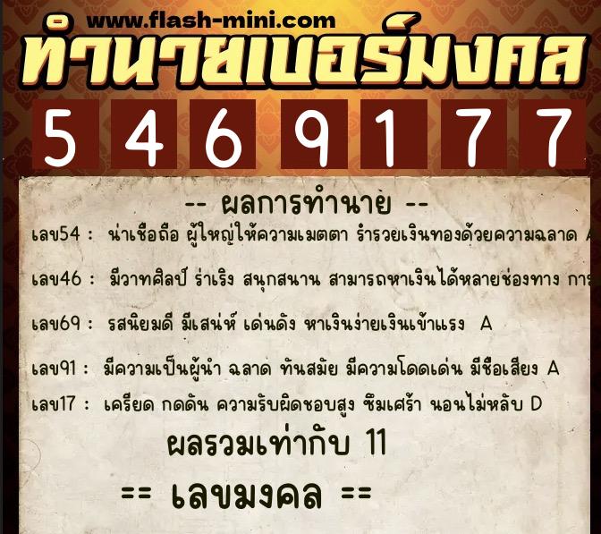 ทำนายเบอร์มงคล 0XX-5469177 ทำนายเบอร์มงคล หมายเลข 087-546917 ทำนายเบอร์มงคล 0XX-5469177 ทำนายเบอร์มงคล หมายเลข 087-546917