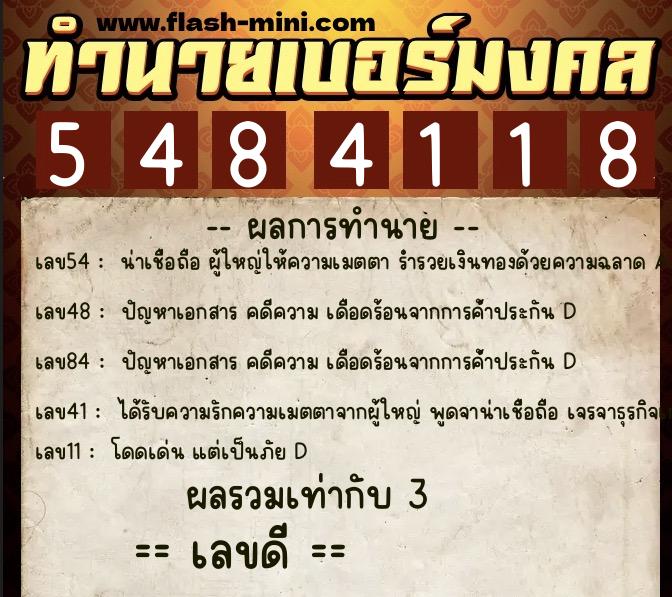 ทำนายเบอร์มงคล 0XX-5484118 ทำนายเบอร์มงคล หมายเลข 099-548411 ทำนายเบอร์มงคล 0XX-5484118 ทำนายเบอร์มงคล หมายเลข 099-548411
