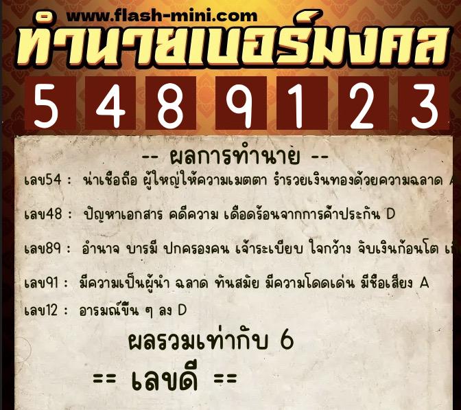 ทำนายเบอร์มงคล 0XX-5489123 ทำนายเบอร์มงคล หมายเลข 090-548912 ทำนายเบอร์มงคล 0XX-5489123 ทำนายเบอร์มงคล หมายเลข 090-548912