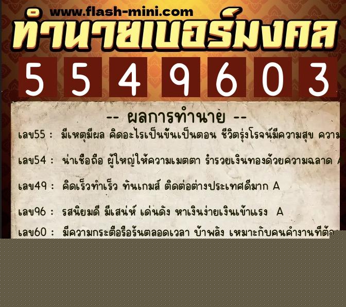 ทำนายเบอร์มงคล 0XX-5549603 ทำนายเบอร์มงคล หมายเลข 060-554960 ทำนายเบอร์มงคล 0XX-5549603 ทำนายเบอร์มงคล หมายเลข 060-554960