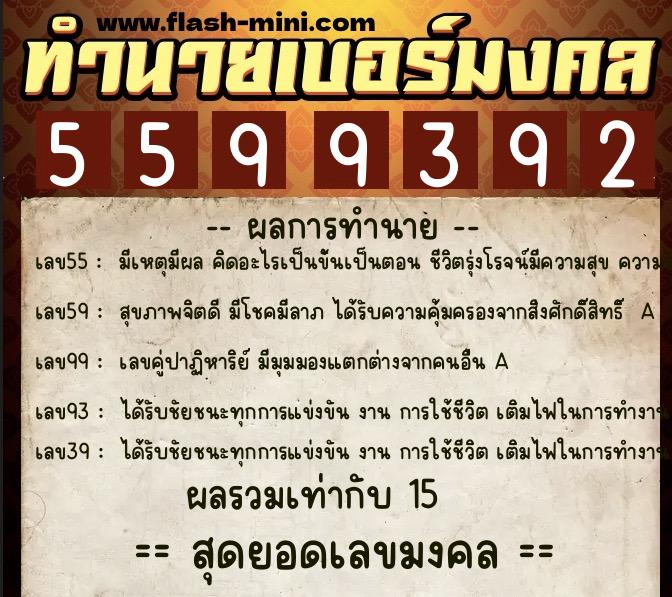 ทำนายเบอร์มงคล 0XX-5599392 ทำนายเบอร์มงคล หมายเลข 084-559939 ทำนายเบอร์มงคล 0XX-5599392 ทำนายเบอร์มงคล หมายเลข 084-559939