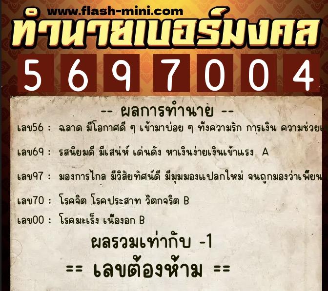 ทำนายเบอร์มงคล 0XX-5697004 ทำนายเบอร์มงคล หมายเลข 085-569700 ทำนายเบอร์มงคล 0XX-5697004 ทำนายเบอร์มงคล หมายเลข 085-569700